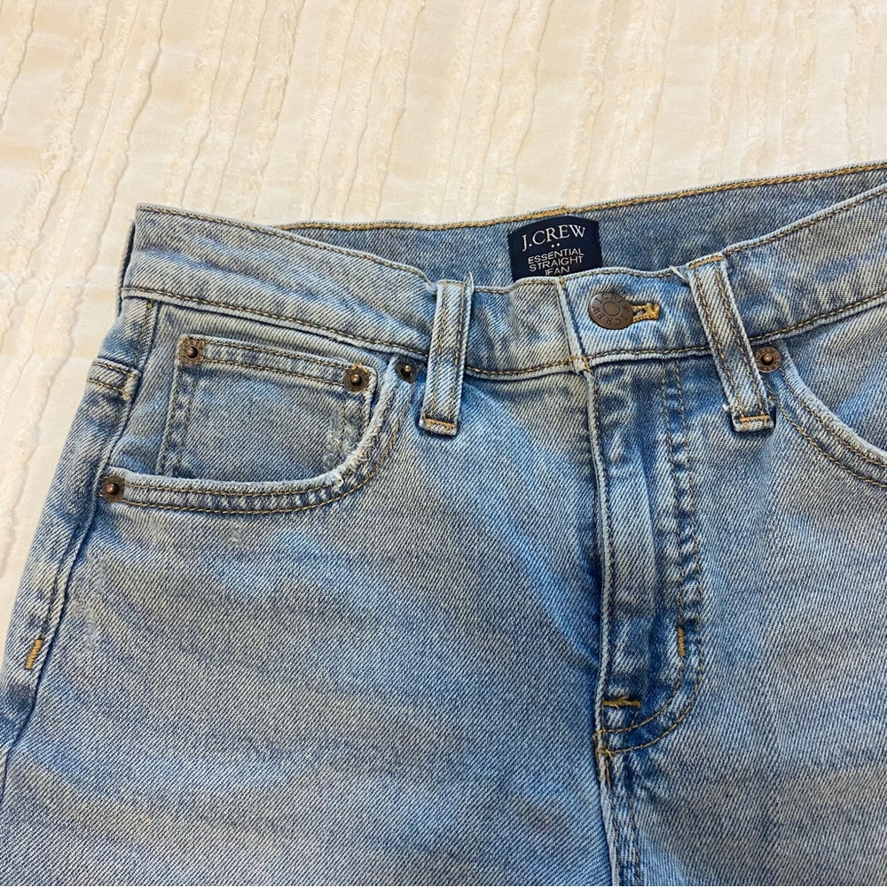 jcrew essential straight jean